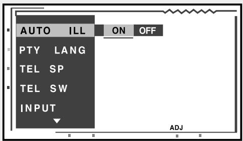 VDO DAYTON MR6000 - Instellungen voor de geselecteerde items - 1