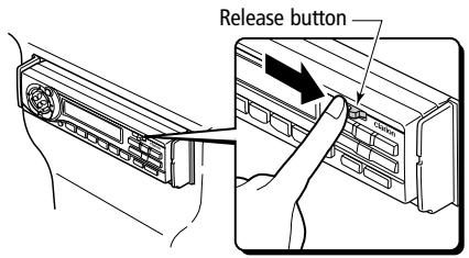 VDO DAYTON MR6000 - Removing the operating panel - 1