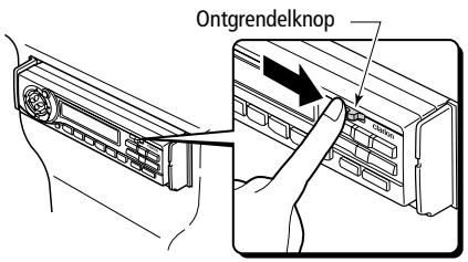 VDO DAYTON MR6000 - Verwijden van het bedienings-gedeelte - 1