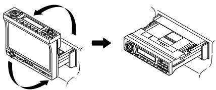 VDO DAYTON MR6000 - Draai het display alleen als het volledig open staat. - 1