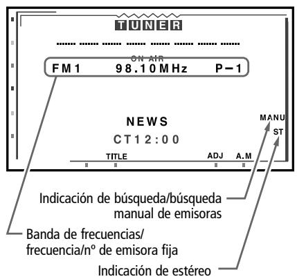 VDO DAYTON MR6000 - Display en modo de radio - 1