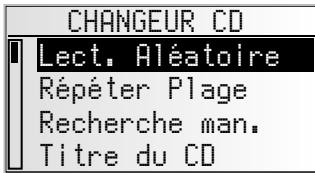 VDO DAYTON MS 4150 RS - Menu «CHANGEUR CD » - 1