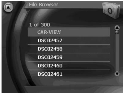 VDO DAYTON PN 3000 - Browser - Choix d'une image dans les dossiers - 2