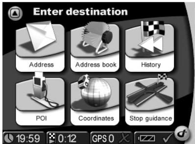 VDO DAYTON PN 3000 - Entrez votre destination dans le système - 3