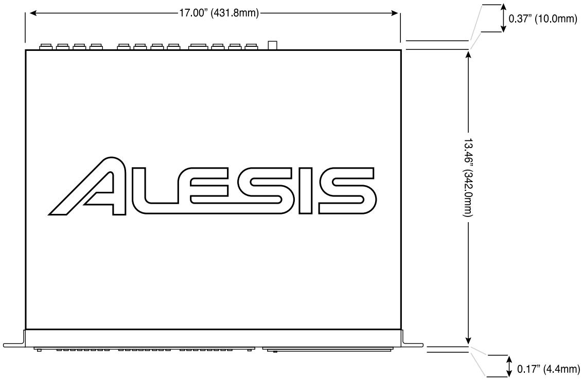 ALESIS ADAT-HD24 - Réprésentation avec côtes - 1