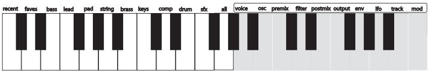 ALESIS MICRON - Scorciatoie "premi-e-mantieni" per il cerchio della manopola di controllo - 1