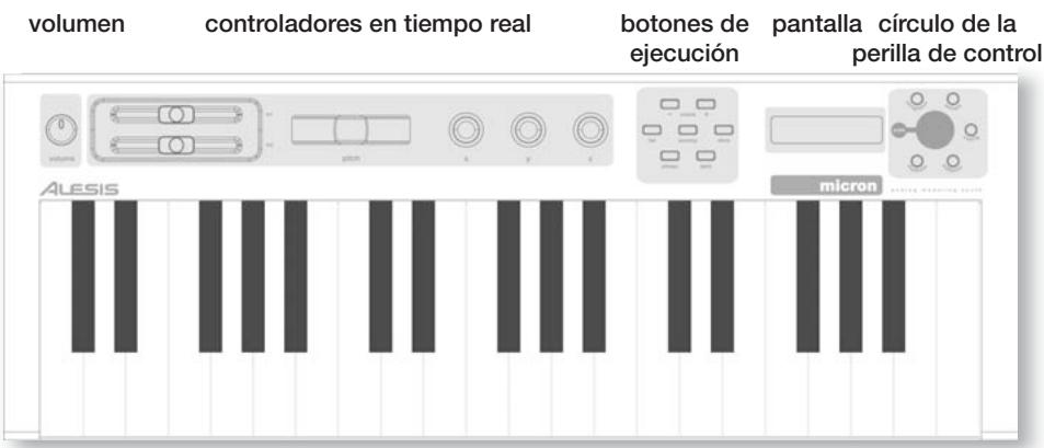 ALESIS MICRON - Controles Principales de Micron - 1