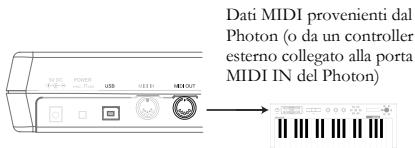 ALESIS PHOTONX25 - Connessioni pannello posteriore - 3
