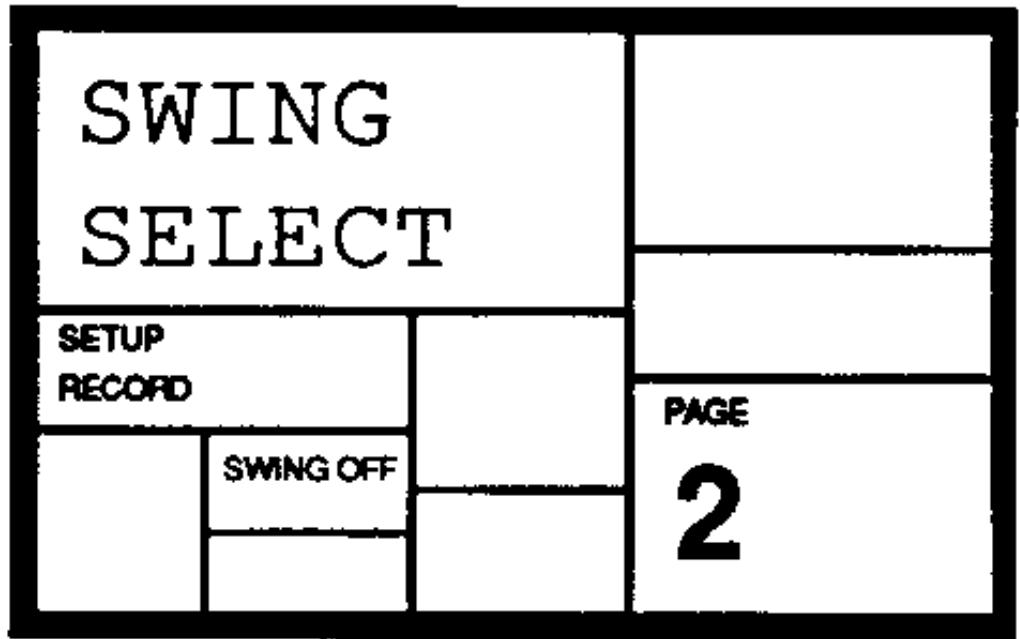 ALESIS SR-16 - PAGE 2: SELECTIONNER LA VALEUR DE SWING (SWING SELECT) - 1