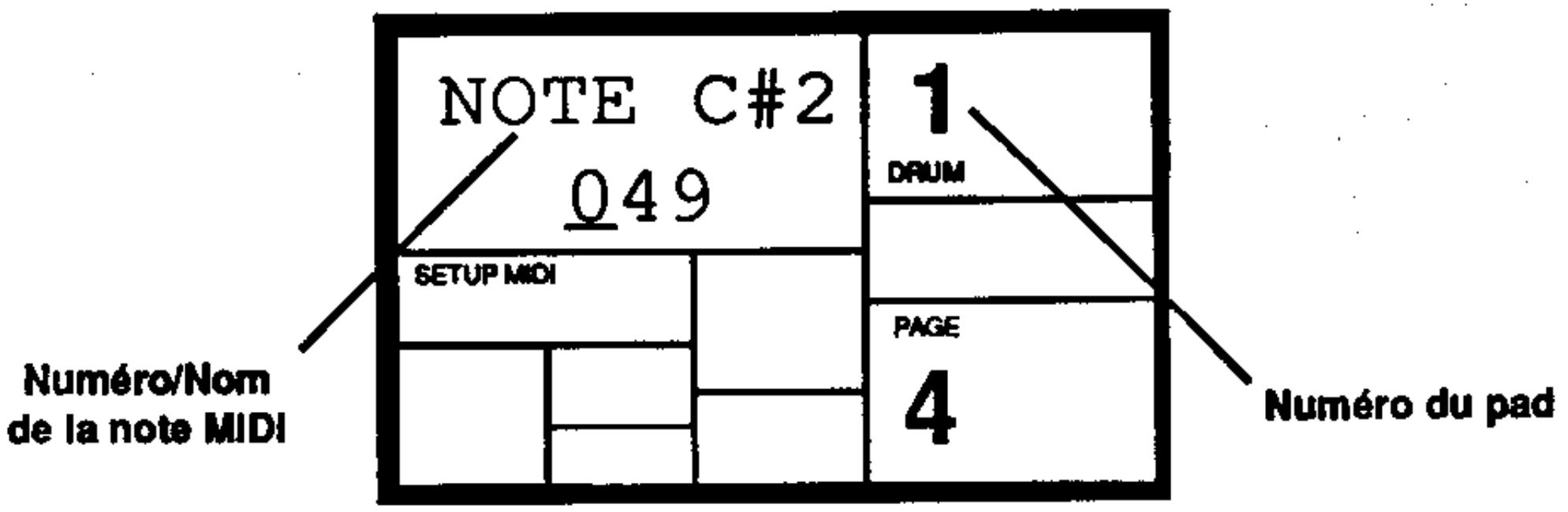 ALESIS SR-16 - PAGE 3: TRANSMISSION DES NOTES MIDI (DRUM OUT) - 1