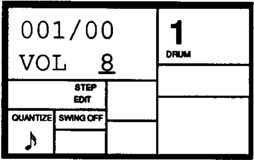 ALESIS SR-16 - PAGE 9: ENREGISTREMENT EN PAS A PAS (STEP MODE) - 1
