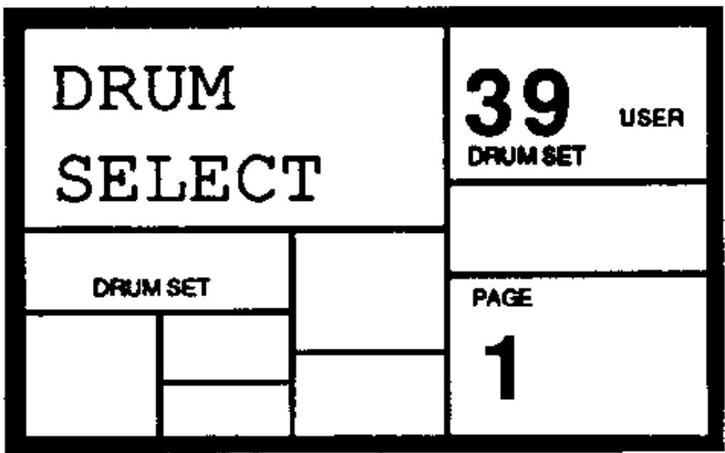 ALESIS SR-16 - PAGE 1: SELECTION DU DRUM SET (DRUMSET SELECT) - 1