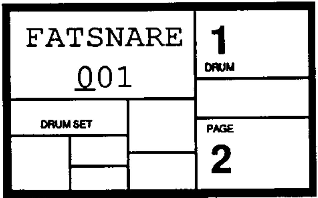 ALESIS SR-16 - PAGE 1: SELECTION DU DRUM SET (DRUMSET SELECT) - 2