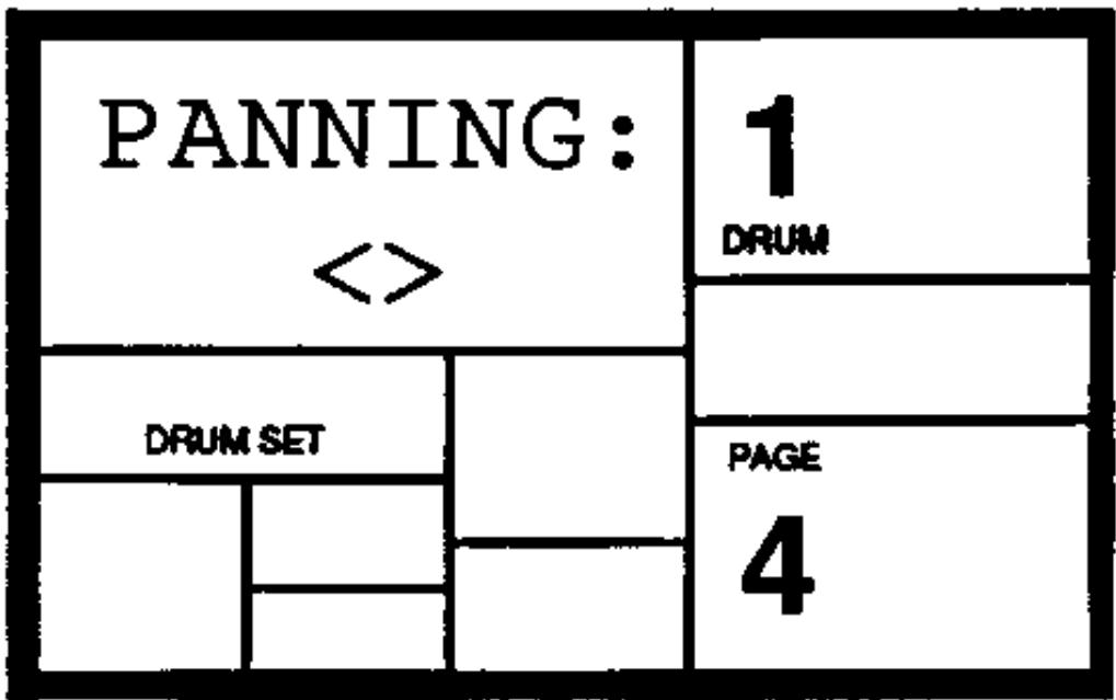 ALESIS SR-16 - PAGE 4: REGLER LA POSITION STEREO DU PAD (PANNING) - 1