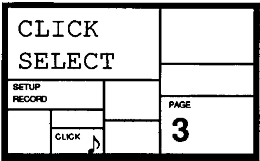 ALESIS SR-16 - PAGE 3: ACTIVER LE CLIC (METRONOME) ET FIXER UN RYTHME (CLICK SELECT) - 1