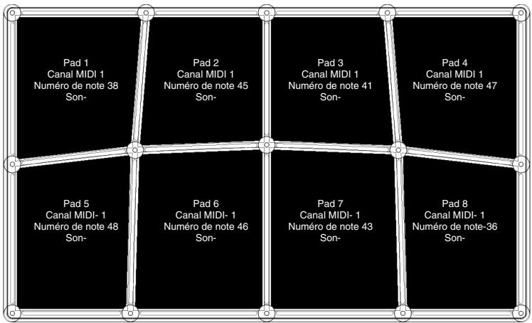 ALESIS CONTROLPAD - VEUILLEZ ÉLARGIR L'AMPLIFICATION ET LA DUREE AFIN DE POUVOIR ENTENDRE L'ÉCHANTILLON EN ENTIER - 1