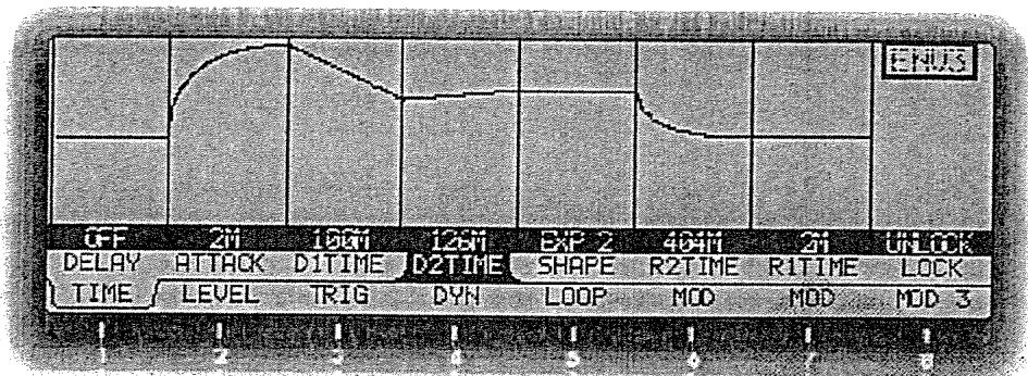ALESIS ANDROMEDA A6 - Paramètres de la page TIME - 1