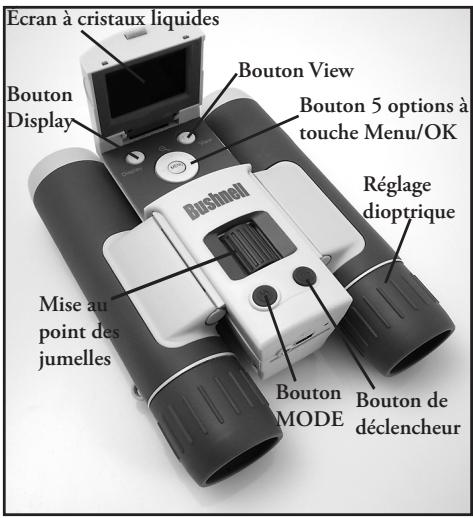 BUSHNELL IMAGEVIEW 11-0833/11-0834 FRENCH - Description des jumelles et de l'appareil photo - 1