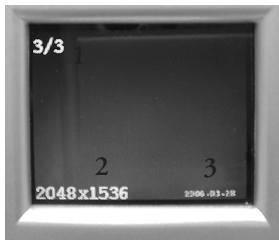 BUSHNELL IMAGEVIEW 11-0833/11-0834 FRENCH - Indications de l'écran de visionnement - 1