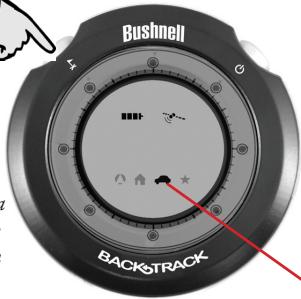 BUSHNELL BACKTRACK - Premere il tasting MODE/Power - 2