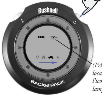 BUSHNELL BACKTRACK - Premere il tasting MODE/Power - 1