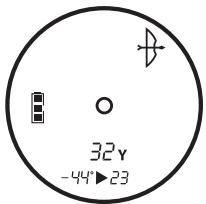 BUSHNELL LASER RANGEFINDERS - BATTERY LIFE INDICATOR - 1