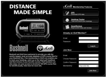 BUSHNELL NEO 368050 - Téléchargement des fichiers de parcours - 1