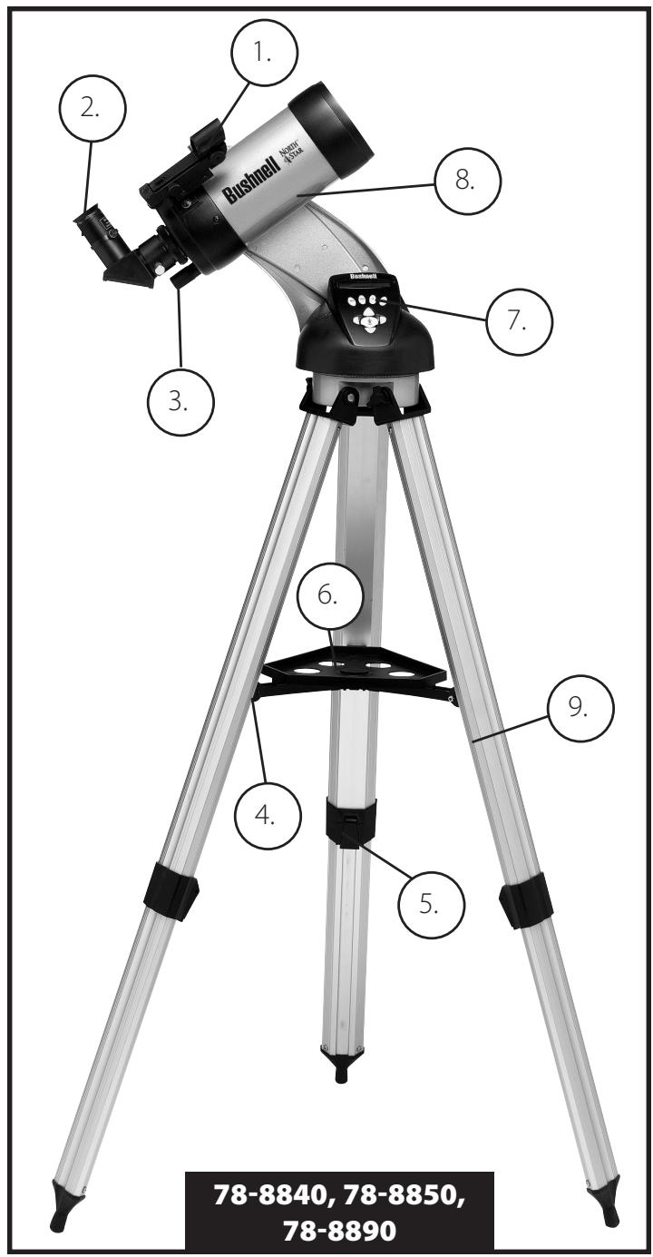 BUSHNELL NORTH STAR GOTO 78-8850 - PERMANENT DAMAGE TO YOUR EYES MAY OCCUR - 3