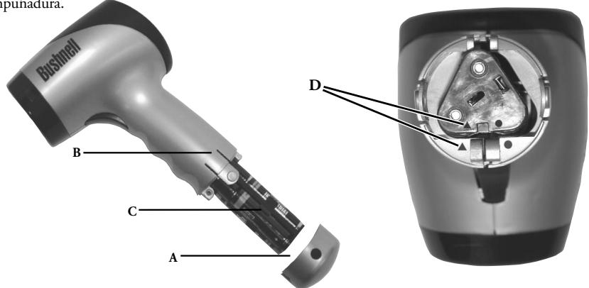 BUSHNELL SPEEDSTER - INSTALACION DE LAS PILAS - 1