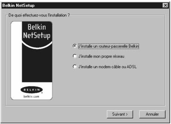 BELKIN F5D5230-EURO - L'écran suivant s'affiche : - 1