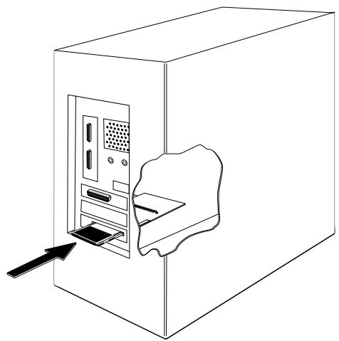 BELKIN F5D6000-C - Installation de l'adaptateur réseau sans fil pour ordinateur bloc-notes à l'aide de l'adaptateur PCI (facultatif) - 2