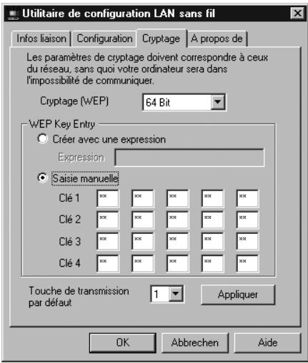 BELKIN F5D6000-C - Utilisation de l'utilitaire de configuration sans fil 11Mbit/s Belkin - 1
