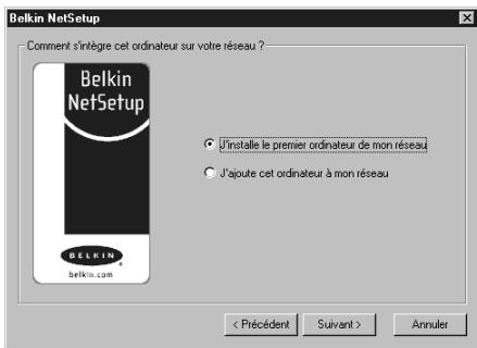 BELKIN F5D6020 - Configuration de votre ordinateur sous Windows 98/Me à l'aide de NetSetup de Belkin - 2