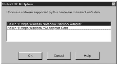 BELKIN F5D6020 - Installation des pilotes de la carte réseau pour ordinateurs portables pour Windows NT - 2