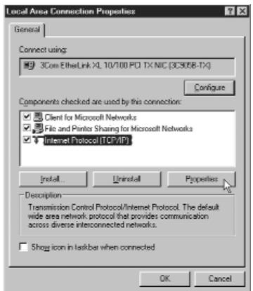 BELKIN F5D6230-3-C - Définition des paramètres réseau - Windows 2000 - 2