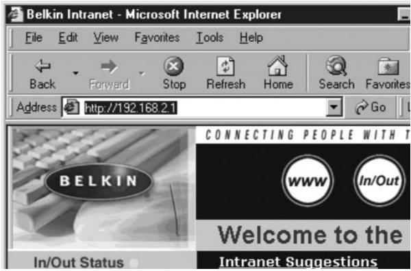 BELKIN F5D6230-3-C - Accès à l'utilitaire de configuration Web - 1