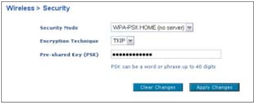 BELKIN F5D7130 - Configuration du WPA-PSK (sans serveur) - 1