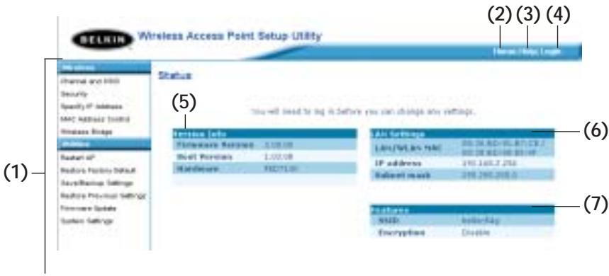 BELKIN F5D7130 - Présentation de l'Interface Utilisateur Avancée basée sur Navigateur - 1