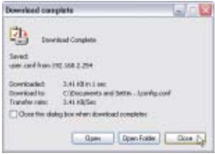BELKIN F5D7130 - Sauvegarde d'une configuration actuelle - 4