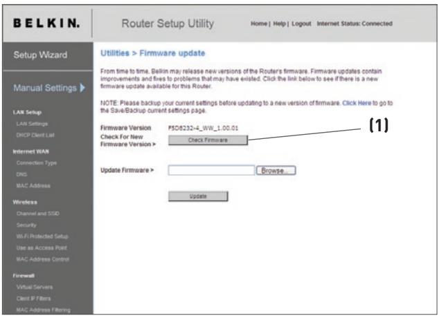 BELKIN F5D8232-4 - Firmware bijwerken - 1