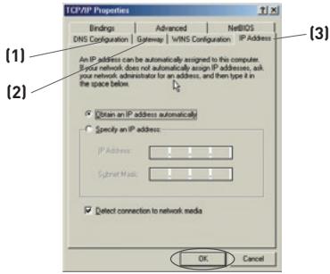 BELKIN F5D8232-4 - Manuelles Konfigurieren der Netzwerkeinstellungen unter Windows 2000, NT® oder XP - 2