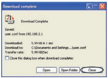 BELKIN F5D8232-4 - De huidige configuratie opslaan - 4