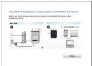 BELKIN F5D8232-4 - Schritt 2 Einrichtung des N1 Vision Routers - mit Plug-and-Play - 2