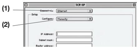 BELKIN F5D8232-4 - Configuración manual de los ajustes de red en Mac OS hasta 9.x - 1