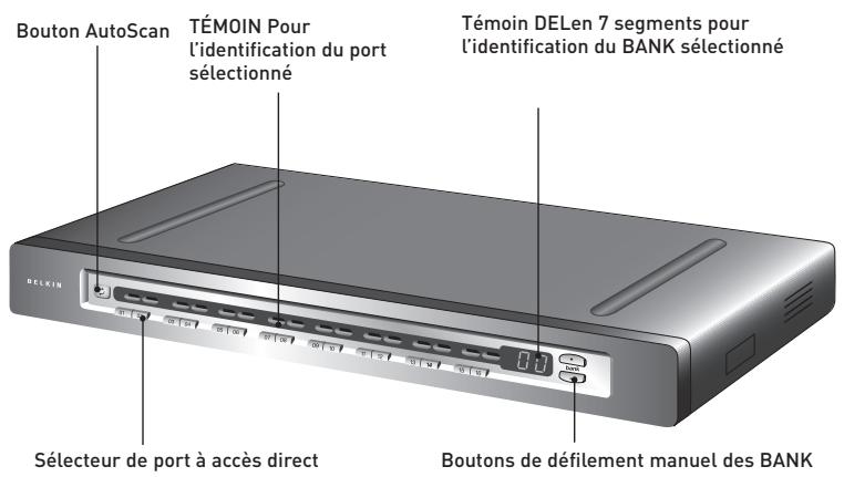 BELKIN SWITCH KVM CAT5 SMB #F1DP108AEA - Illustrations de l'unité - 1