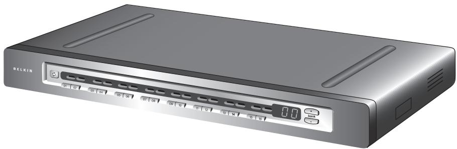 BELKIN SWITCH KVM CAT5 SMB #F1DP108AEA - Steuerung Ihrer Server über eine PS/2-Konsole mit CAT5-Verkabelung - 1