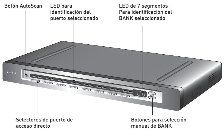 BELKIN SWITCH KVM CAT5 SMB #F1DP116AEA - Diagrams de losindicadores de la unidad - 1