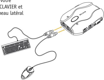 BELKIN SWITCH KVM À 2 PORTS #F1DJ102PEA - Branchement de la console - 1