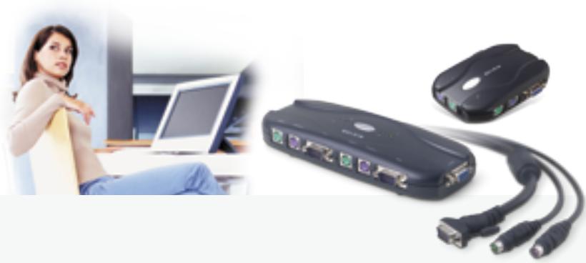 BELKIN SWITCH KVM À 2 PORTS #F1DJ102PEA - Belkin Ltd. - 1