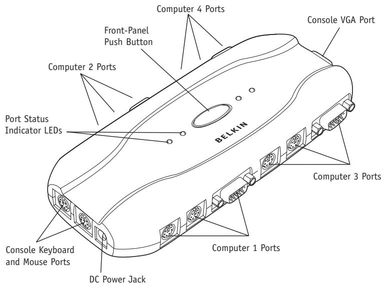 BELKIN SWITCH KVM À 2 PORTS #F1DJ102PEA - OVERVIEW - 1